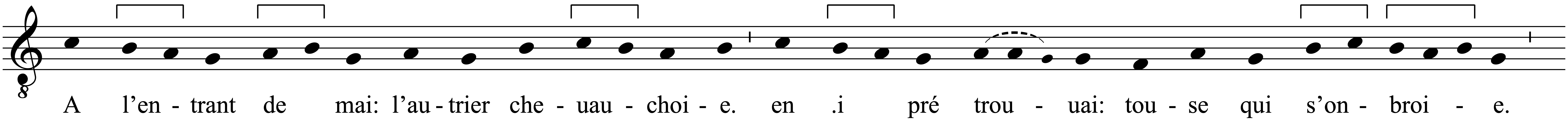 Work musical notation